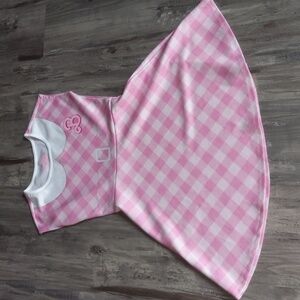 Barbie Girls' Gingham Dress Pink Size XL